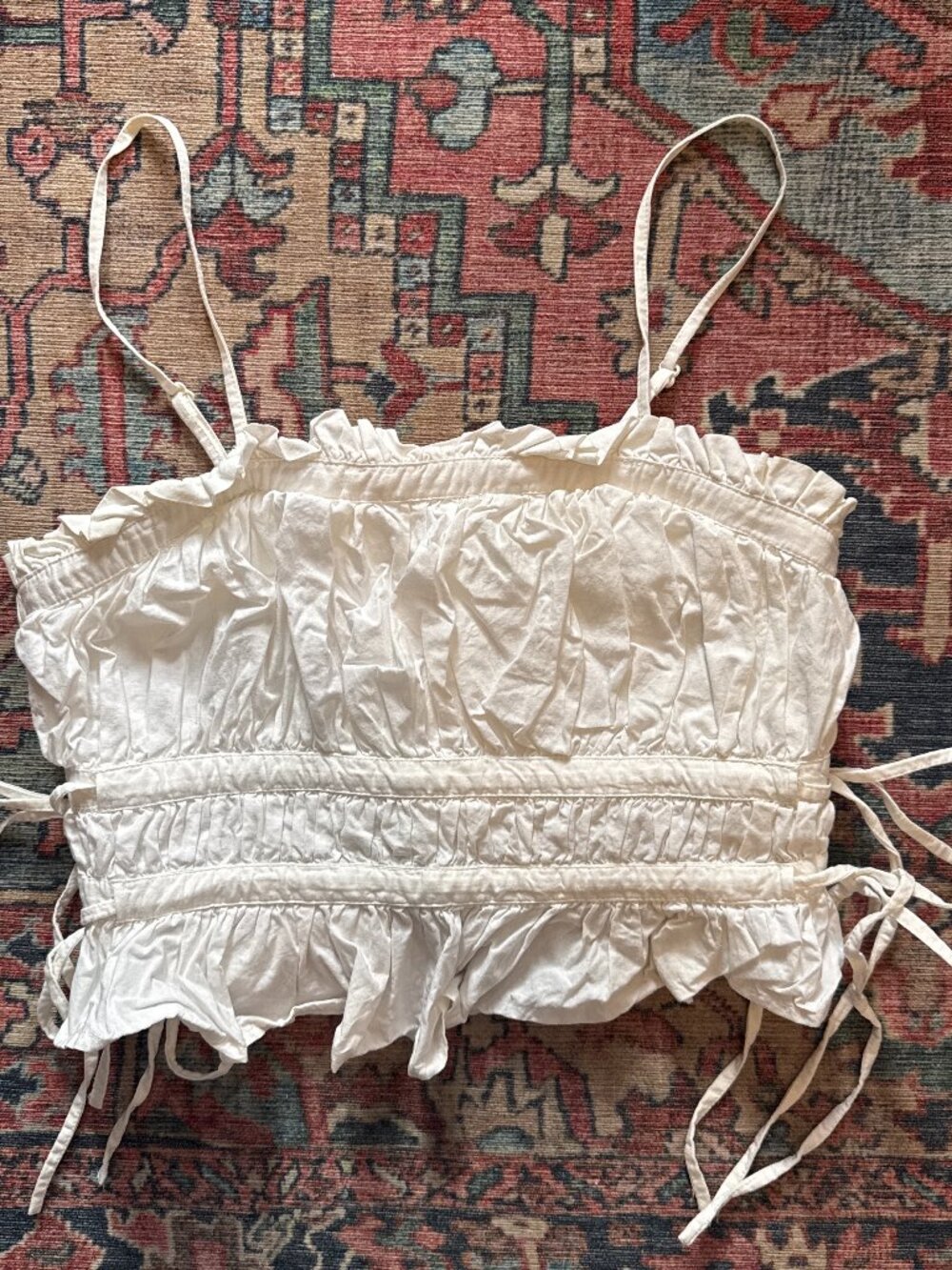 Free People White Side Top Tie